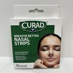 Curad Breathe Better Nasal Clear Strips 30 Ct - New In Box. Price: $13.99.