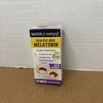 Mason Natural Healthy Kids Melatonin Sleep Support 500MCG 60 Tablets Exp 12/2026 New. Price: $7.99.