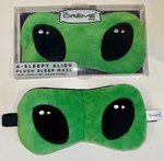 New The Creme Shop Sleepy Bright Green Alien Soft Plush Mask Eye Cover. Price: $14.95.