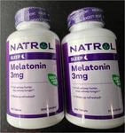 Pack!!! Natrol Melatonin, 3 Mg, 240 Tablets Exp 9/26+ New. Price: $14.00.