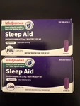 2X 100 Caplets Nighttime 25MG Diphenhydramine Walgreens Sleep Aid Exp 7/26. Price: $11.00.
