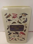 Bounty Of Bird Cards By Eccolo- China-tin Box. Open. Price: $18.00.