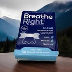 Breathe Right For Sensitive Skin Nasal Strips, Clear, Small And Medium 30 Ct New. Price: $19.99.