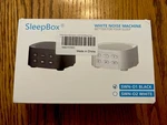 Sleep Box White Noise Machine SNW-01 25 Soothing Sounds 36 Volume Levels Timer Open. Price: $14.00.