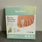 12 Pack Gel Toe Separators Aloe Vera Bunion Welnove X-large Xl Size New. Price: $17.59.