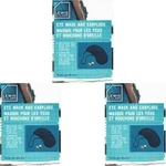 Lot Of 3 Sets Lewis Clark Eye Mask & Earplugs 2-PIECE Set, Sleep Comfortably New. Price: $19.99.