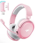 Wireless Gaming Headset 7.1 Surround Sound Bluetooth 2.4GHZ Headphones 100H Open. Price: $33.99.