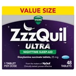 Vicks Zzzquil Nighttime Aid Ultra Tablets, Doxylamine 25MG Sleeping Pills New. Price: $27.36.