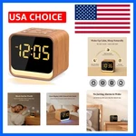 Housbay Wooden Sound Machine Alarm Clock For Bedrooms Gentle Wake-up With Bird New. Price: $60.99.