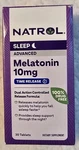 Natrol Melatonin Advanced Sleep Aid 10MG 30 Tablets Time Release Exp. 12/2026 New. Price: $8.95.