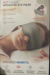 Sharper Image Hot And Cold Weighted Eye Mask Polyester Relaxation Therapy - Gray New. Price: $16.10.