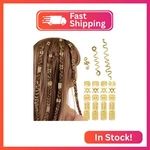 Tebiekoy 23PCS Gold Hair Accessories Dreadlock Jewelry For Women Braids New. Price: $11.46.