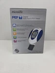 Microlife PF-100 Peak Flow Meter, 240 Memory, Tracking And Analysis, New Sealed. Price: $34.99.