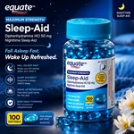 Equate Maximum Strength Sleep-aid Softgels, 100 Count, Expires 09/2028. New. Price: $27.89.