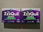 (2) New Boxes Zzzquil Vicks Ultra Nighttime, Sleep Aid, Doxylamine Succinate. Price: $32.99.