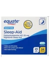 Equate Nighttime Sleep-aid Diphenhydramine Hcl 25 Mg Caplets, 24 Count, New. Price: $8.99.