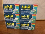 6 Boxes - Advil Liqui Gels Minis (80 Caps Each) Exp 03/28+ New/sealed. Price: $36.05.