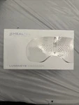 Healtek Eye Massager With Heat, Heated For Migraine, Mask Open. Price: $50.00.