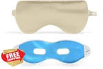 Asutra Silk Eye Pillow Champagne Lavender Flax Seed Weighted New. Price: $34.99.