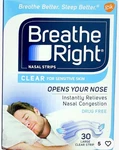 Breathe Right Nasal Strips Clear For Sensitive Skin Large Drug-free 30 Ct 6 Pack New. Price: $74.99.