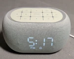 Anjank White Noise Sound Machine Alarm Clock With Bluetooth Grey, Open Box. Price: $34.99.