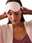 New Athleta Calm Cool Sleep Mask Orchid Pink Travel Pouch 100% Cupro Size Nib. Price: $9.99.