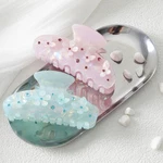 Haimeikang 2PCS Large Acrylic Flower Hair Claw Clips For Women Jaw Thick/thin New. Price: $22.25.