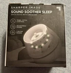 Sharper Image Sound Soother Sleep White Noise With Led Glow Open. Price: $8.00.