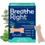 Breathe Right Extra Strength Nasal Strips, Menthol Scented, Drug Free, Tan New. Price: $18.55.