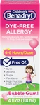 Children's Benadryl Dye-free Allergy Relief Liquid + 12.5 Mg Diphenhydramine Hcl New. Price: $11.16.