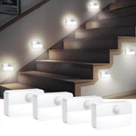 Amir 4 Pack Mini Motion Sensor Stair Light For Indoor, White New. Price: $20.41.