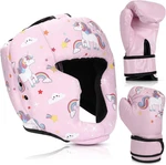 Boxing Headgear And Gloves Set For Kids 6OZ Unicorn, Pink New. Price: $37.99.
