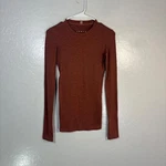 Lunya Pajama Top Womens Xs Red Pima Cotton Blend Crewneck Long Sleeve Lounge Pre-owned. Price: $39.00.