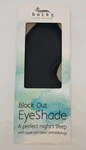 Bucky Modern Polyester Fabric Blockout Shade Sleep Mask With Ear Plugs Black New. Price: $13.00.
