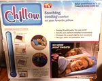 Chillow Pillow Cooling Pad Cold Comfort Sleeping 21 X12 New (as Seen On Tv). Price: $12.50.