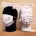 Hello Kitty Face Lot 20 Pieces Disposable Reusable Masks New Sealed Sanrio. Price: $10.95.