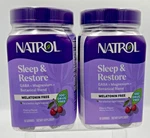 Lot Of Natrol Sleep + Restore Gummies Melatonin Free Cherry 60 Ct 03/27 New. Price: $23.99.