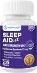 Welmate Doxylamine Succinate 25MG, Nighttime Sleep Aid, 200 Tablets New. Price: $18.89.