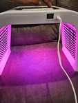 Megelin Red Light Therapy Machine Three Panel 7 With Fan Timer Used. Price: $79.00.