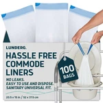 Lunderg Commode Liners - Value Pack 100 Count Universal Fit Medical Grade Beds New. Price: $40.67.