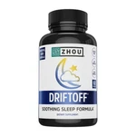 Zhou Drift Off Premium Sleep Aid With Valerian Root & Melatonin 60 Veggie Caps New. Price: $23.09.
