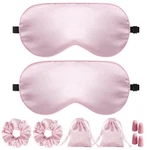 Jroyjoy Silk Sleep Mask For Women - 100% Blackout, Count (pack Of 8), Pink New. Price: $17.99.
