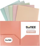 Folders With Pockets (6 Pack, Vintage Colors), Plastic Pocket, Poly New. Price: $24.99.