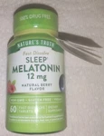 New! Natures Truth Fast Dissolve Melatonin 12MG 60 Tablets -exp 05/2027 Sealed. Price: $5.00.