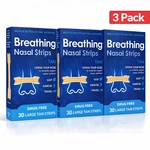 3 Pack Nasal Strips Breathe Nose Better Reduce Snoring Right Sleep New. Price: $14.98.