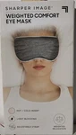 Sharper Image Weighted Comfort Eye Mask, Light Blocking, Hot Cold Insert New. Price: $8.00.