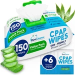 Cpap Mask Wipes - 150 Count Jumbo Pack + 6 Travel Extra Large, Mo New. Price: $23.23.