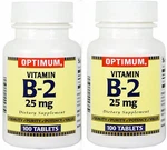 Optimum Vitamin B2 25MG Tablets 100CT ( Pack ) Pharmacy Fresh New. Price: $14.95.