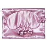 Mask Pillowcase Scrunchie Set Summer & Rose Pink Satin Sleep Well Essentials Kit New. Price: $21.99.
