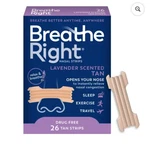 Breathe Right Nasal Strips, Calming Lavander Scent, Help Stop Snoring, 26 Count New. Price: $13.49.